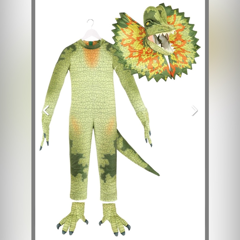 Child’s size small dilophosaurus costume